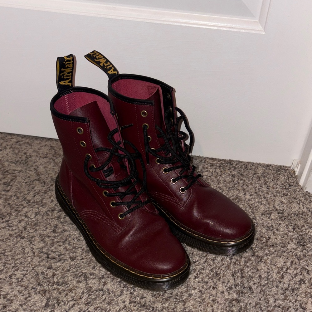Dr. Martens burgundy Boots